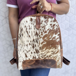 New Arrival Genuine Leather Handmade Cowhide Fur Leather <b>Backpack</b> Rucksack Multi Uses <b>Backpack</b> Wholesale Bulk Product - Product Image 1