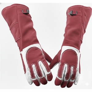 Premium Leather Welding <b>Gloves</b> Heat Resistant Durable Safety Work <b>Gloves</b> for Professional Welders - Product Image 3
