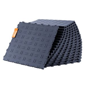 Pavimento per Garage ad incastro 50 Pack 12X12X0.53 pollici antiscivolo Double-face Texture grigio grafite per Garage - Product Image 1