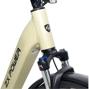 Venta caliente Unisex Durable Ligero Ciudad E-Bike Fast EU Almacén Marco de aleación de aluminio Motor sin escobillas Bicicleta eléctrica de ciudad - Product Image 4