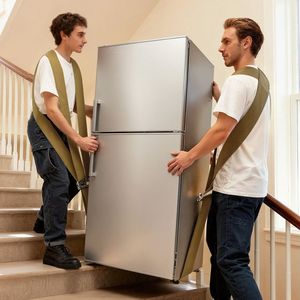 Sistema di Cinghie per Sollevamento a 2 Persone, Capacità 1 Tonnellata, Modello Piatto con 1 Cinghia Portante e 1 Cinghia Manuale, Imbracature Regolabili - Product Image 2