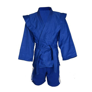 100% Cotton Fabric Made Sambo Uniforms <b>Machine</b> Stitched Customer Demanding Premium Quality Sambo 2 Piece Suit - Product Image 3