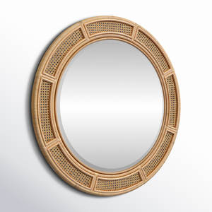 <b>Round</b> <b>Rattan</b> Wall <b>Mirror</b> - Product Image 2