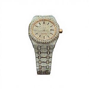 Montres mécaniques automatiques de luxe Hip Hop, montres serties de diamants VVS Moissanite pour hommes, vente en gros - Product Image 1