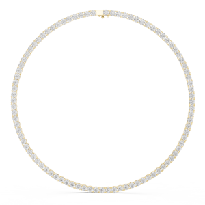 Elegante Collar de Tenis con Diamantes Naturales Redondos Brillantes, Oro Sólido de 10k, Joyería Fina de Lujo de Alta Calidad para Mujer, Venta al Por Mayor - Product Image 4