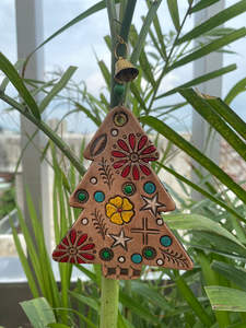 เครื่องประดับต้นคริสต์มาสหนังแท้สไตล์ตะวันตก งานฝีมือคุณภาพสูง ทำจากหนังวัวแท้ ขายดี - Product Image 4