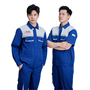 Ensemble de vêtements de travail bleu foncé, nouveau style, le plus vendu, pour soudeurs, vêtements de travail personnalisés, tenues de travail d'usine, uniformes FMF pour hommes, faible MOQ - Product Image 2