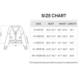 เสื้อคาร์ดิแกนถักคอวีสีน้ำตาลสำหรับผู้หญิง ลายทางสีขาว แขนยาว สีตัดกัน โพลีเอสเตอร์ ลำลอง ใส่ทำงานในฤดูใบไม้ร่วง - Product Image 6
