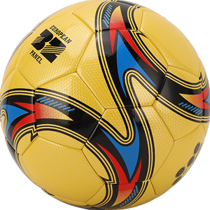 Ballon de football personnalisé de haute qualité, en cuir sans couture, logo personnalisé, taille officielle 5, pour les matchs - Product Image 3