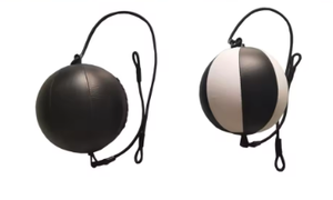 <b>Massage</b> <b>Ball</b> PU Double End Portable Black and White Dual Color Design for Muscle Therapy and Relaxation Home Gym Practice - Product Image 4