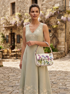 Floral Beaded High Quality Evening Clutch Purse with Sequin Embroidery up to 1L Capacity Flap Closure for Party Wedding Banquet - Product Image 6