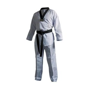 Veste blanche, pantalon bleu, uniforme de taekwondo, tenue de combat, tissu performant, équipement de taekwondo haute performance - Product Image 6