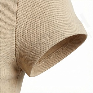 Camisetas Cortas Premium para Mujer, Color Personalizado, Material de Algodón, Diseño Ligero de Secado Rápido, Ropa Casual, Prenda de Moda - Product Image 6