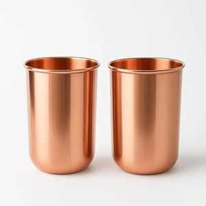 Juego de Tazas de Cobre Martillado para Moscow Mule de Skies Traders, con Pajitas Metálicas, Medidor y Soporte, Ecológico, de Gran Capacidad, para Bar - Product Image 4