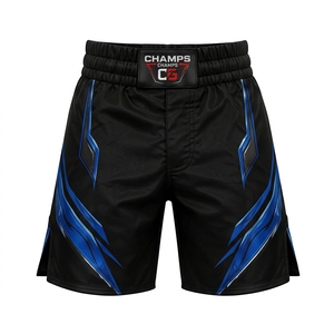 Shorts de combat MMA Vale Tudo personnalisés pour grappling, arts martiaux, imprimés par sublimation, antibactériens, séchage rapide, unisexe - Product Image 5