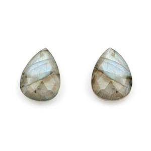 Perles de Labradorite Naturelle Premium Facettées 10x14mm Forme Poire Briolette Calibrées Lapidées à Haute Brillance pour Fabrication de Bijoux Fournisseur - Product Image 1