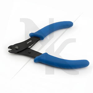 Herramienta de bricolaje para joyería: Cortador de alambre de memoria de acero inoxidable de 130 mm con mangos de plástico con resorte para manualidades, corte de circlips, crimpado y pesca - Product Image 5