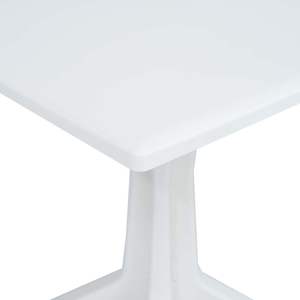 Table de jardin extérieure en plastique blanche 70 x 70 x 71,7 cm - Product Image 4