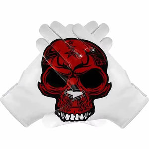 Gants de football américain personnalisés avec design squelette, gants de receveur à adhérence collante pour jeunes et adultes, gants de sport durables et légers - Product Image 4