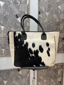 Bolso Tote de Cuero Genuino para Mujer, 100% Cuero Genuino Hecho a Mano, Color Sólido, Cierre de Cremallera, Uso Diario, Personalizable LTB-0449 - Product Image 5