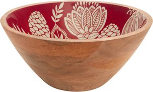 Tazón para ensalada Boston International, de madera de mango y esmalte, 10" x 3", abeto blanco - Product Image 3