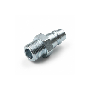 ปลั๊กเหล็กคาร์บอนชุบสังกะสี R1/4 เกลียวตัวผู้แบบปลดเร็ว ทนต่ออุณหภูมิสูง ข้อต่อไฮดรอลิก EWA-14PM - Product Image 1