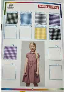 ผ้าเชิ้ตคุณภาพส่งออก 100% ผ้าฝ้าย ย้อมเส้นด้ายลายทางและลายตารางหมากรุก สำหรับชุดนักเรียน ในราคาที่ดีที่สุด - Product Image 4