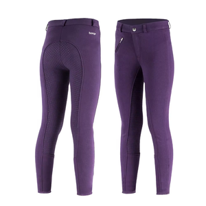 High Quality Women's Protective Horse Riding Tights Wholesale <b>Equestrian</b> Breeches Snap Closure Silicone Grip Stretch Fabric - Product Image 1