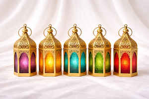 โคมไฟโมร็อกโกขนาดเล็ก โคมไฟเทียนขนาดเล็ก โคมไฟโลหะตั้งโต๊ะ โคมไฟแขวนขนาดเล็ก - Product Image 2