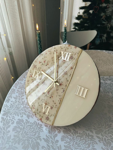 Luxury Resin Epoxy Wall Clock Handmade River Design Modern Decorative Clock for Home Office Living <b>Room</b> - Product Image 5