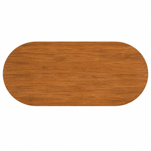 Mesa de Comedor Rectangular de Teca, Diseño Escandinavo Moderno, Ecológica, Impermeable, Duradera, Muebles de Comedor para 6 Personas, Escuela - Product Image 3