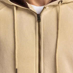 Sweat à capuche surdimensionné épais pour homme avec logo personnalisé, en molleton French Terry, épaules tombantes, fermeture éclair, idéal pour l'hiver - Product Image 6