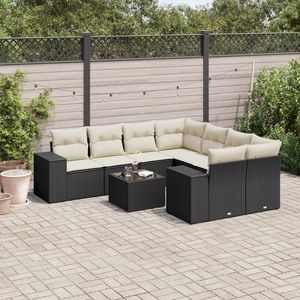 Conjunto de Sofás Negros para Jardín - Product Image 1