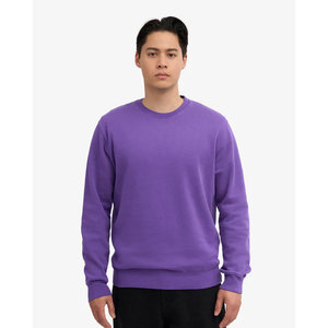 Sweat-shirt d'hiver pour homme, col rond, performance, polaire violette, chaud, pour le sport et le football en plein air - Product Image 3