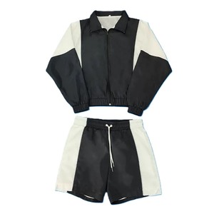 Conjunto de Chaqueta Corta y Pantalón Deportivo de 2 Piezas, Estilo Windbreaker, Personalizado, Nuevo, Hecho en Fábrica, con Cierre, de Nailon y Poliéster, para Hombre - Product Image 3