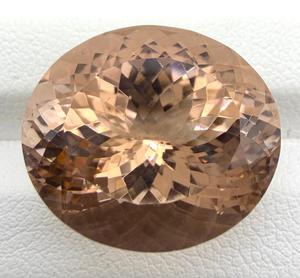 Piedra Preciosa de Morganita Natural, Corte Ovalado de 15x17.50 mm, Color Durazno, Piedra Suelta Genuina para Joyería, Piedra Preciosa Rara - Product Image 5
