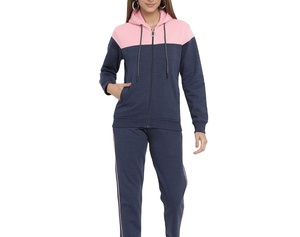 Conjunto Deportivo Reversible para Mujer, Estampado, Casual, Grueso, con Capucha, de Secado Rápido, Transpirable, de Algodón para Invierno - Product Image 1