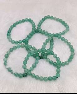Pulsera de cuentas de aventurina verde natural de excelente calidad para meditación y energía positiva disponible a un precio razonable. - Product Image 3