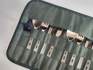 Ensemble de couverts biodégradables NOBBAN en CPLA, couteau, fourchette, cuillère, baguettes, ustensiles jetables pour hôtel, restaurant, fête, camping - Product Image 5