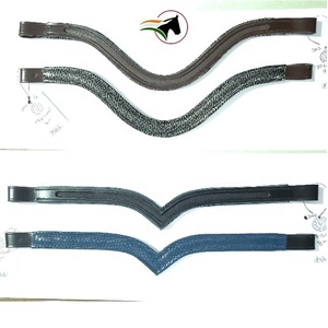 Accessoire d'équitation personnalisé OEM en cuir de haute qualité pour frontale de cheval, avec bouton-pression à canal vide pour changement rapide DIY - Product Image 4