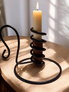 Porte-bougies décoratifs en métal de luxe, décoration haut de gamme pour la maison et les restaurants, écologiques, Noël, ODM disponible, fabrication élégante - Product Image 1