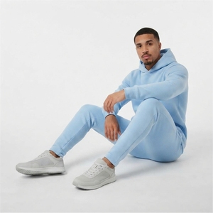 Survêtements à capuche personnalisés de haute qualité pour hommes, coupe régulière, couleur unie, vêtements de sport décontractés, séchage rapide, 100% coton, adultes, garçons - Product Image 3