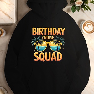 CUMPLEAÑOS CRUISE SQUAD sudaderas casuales de mujer - Product Image 1