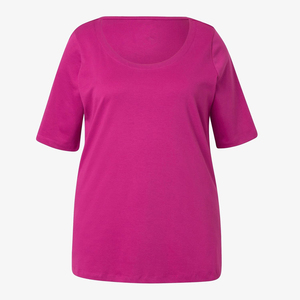 Camiseta Extra Grande Personalizada 100% Algodón para Mujer, Camiseta Lisa de Talla Grande, Venta al por Mayor, Impresión de Logotipo OEM ODM - Product Image 1