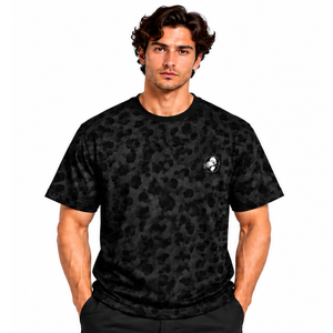 Black <b>Leopard</b> <b>Print</b> T <b>Shirt</b> Unisex Short Sleeve Crew Neck Casual Streetwear Graphic Tee Custom Sports Training Summer Top - Product Image 1