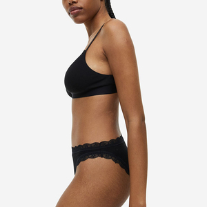 Precio de Fábrica: Bragas de Seda Sin Costuras para Mujer, Lencería de Encaje, Cintura Baja, Elásticas, Transpirables, Lavables a Máquina, Paquete de 6 - Product Image 2