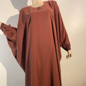 Elegant Hand Embroidered Floor Length Abaya <b>For</b> Women <b>Long</b> Sleeve Breathable <b>Eid</b> Wear - Product Image 1