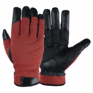 Guantes Tácticos de Cuero, Completos, Marrón y Negro, Antideslizantes, Protección para Hombre para Actividades al Aire Libre - Product Image 4
