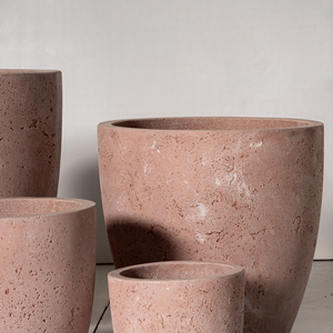 Hieta Stone Texture Garden <b>Egg</b> Shape Fiberglass Planter Wholesale Set 4 Indoor Outdoor Flower Pot Stylish for Indoor Outdoor Use - Product Image 6