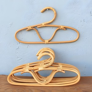 Wardrobe essential great quality wooden hangers for clothes rattan clothing <b>displaying</b> hanger - Product Image 1